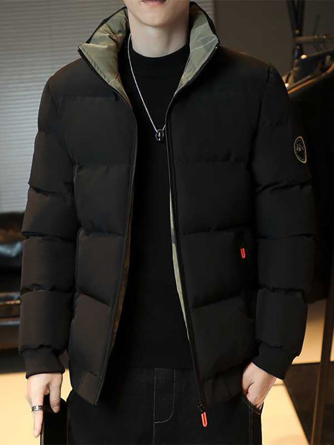 StyleCast x Revolte Men Mock Collar Puffer Jacket - view 1