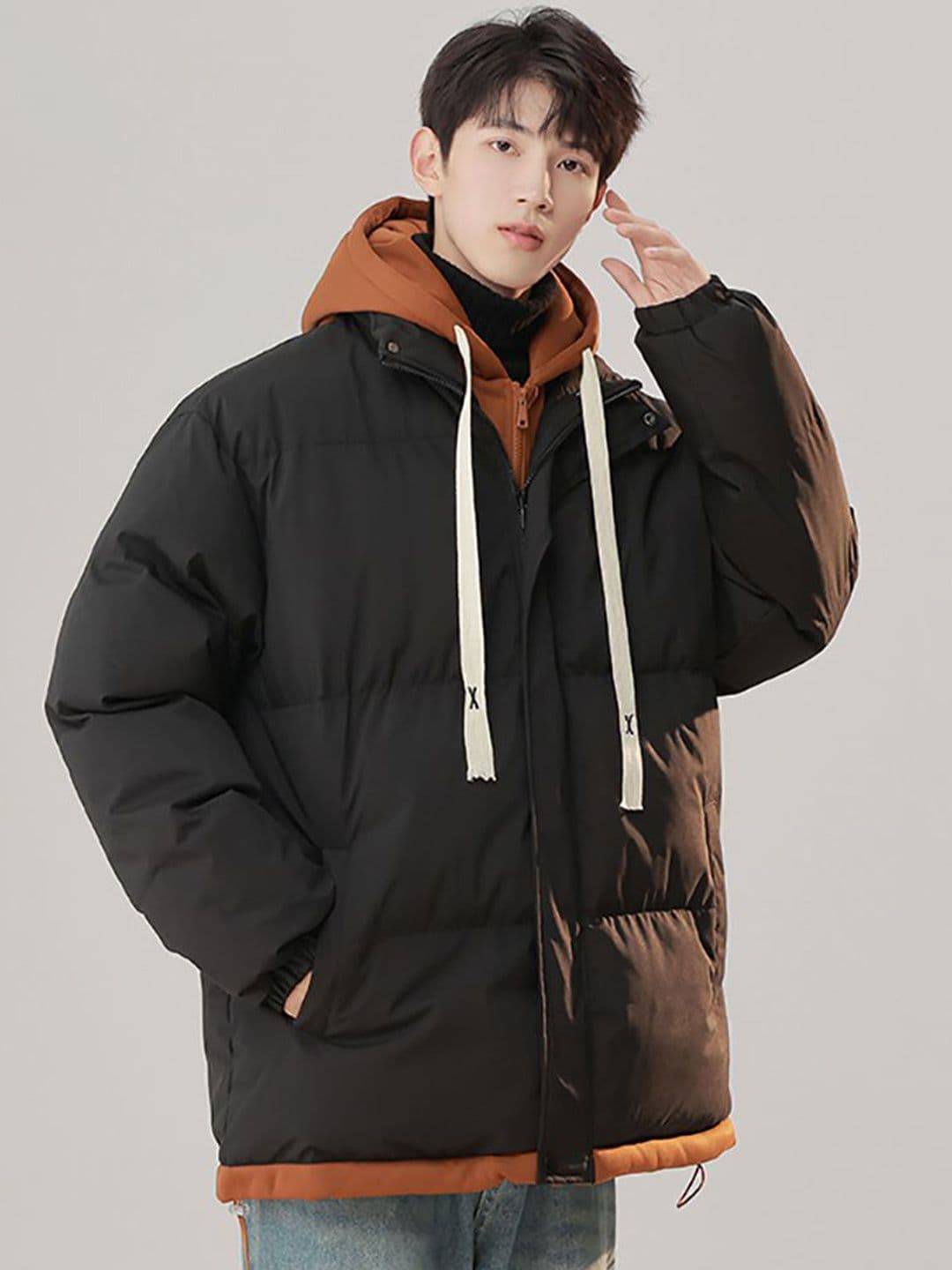 StyleCast x Revolte Men Hooded Bomber Jackets - view 1