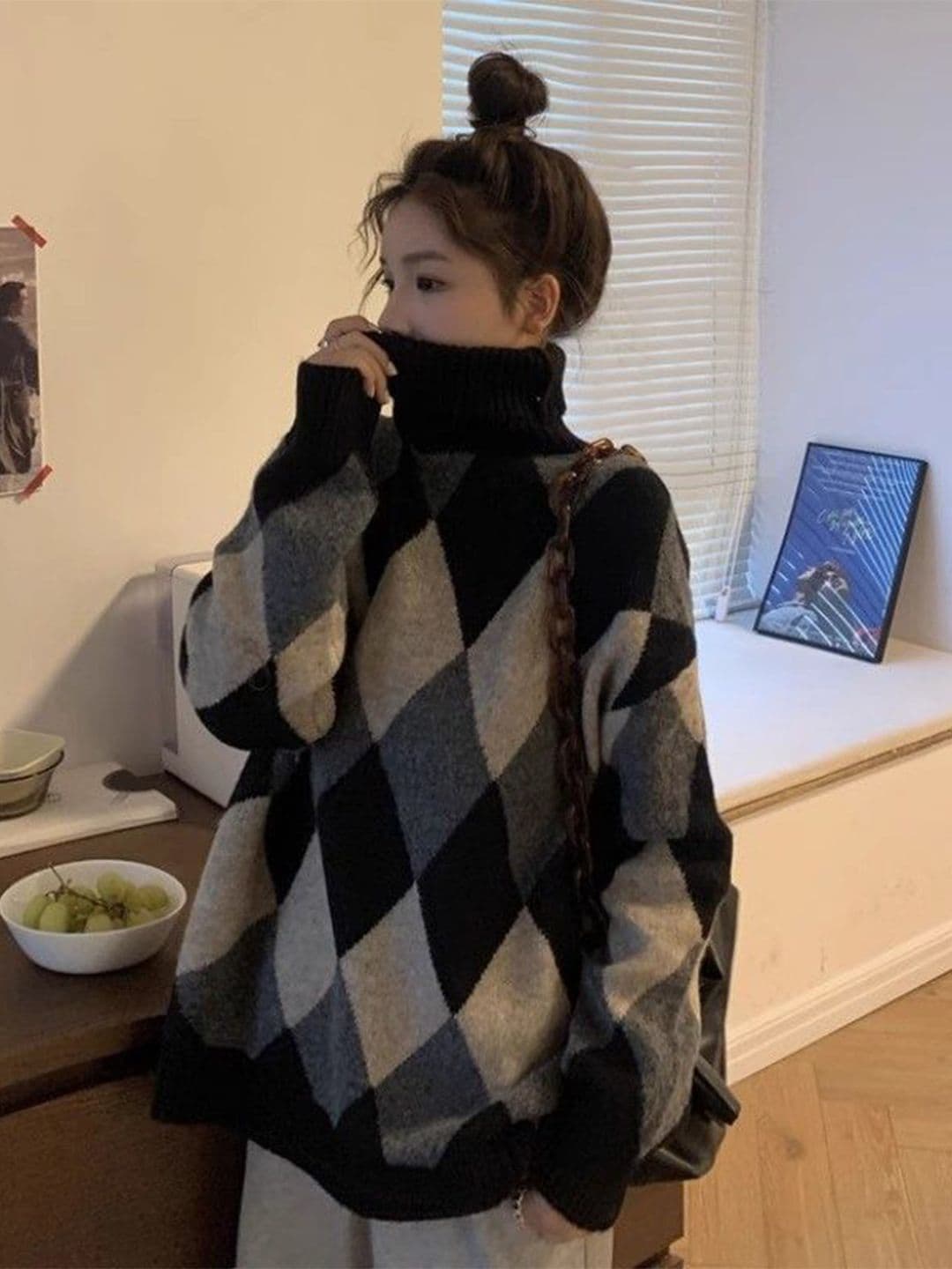 StyleCast Women Colourblocked Woollen Longline Sweater Vest - view 1