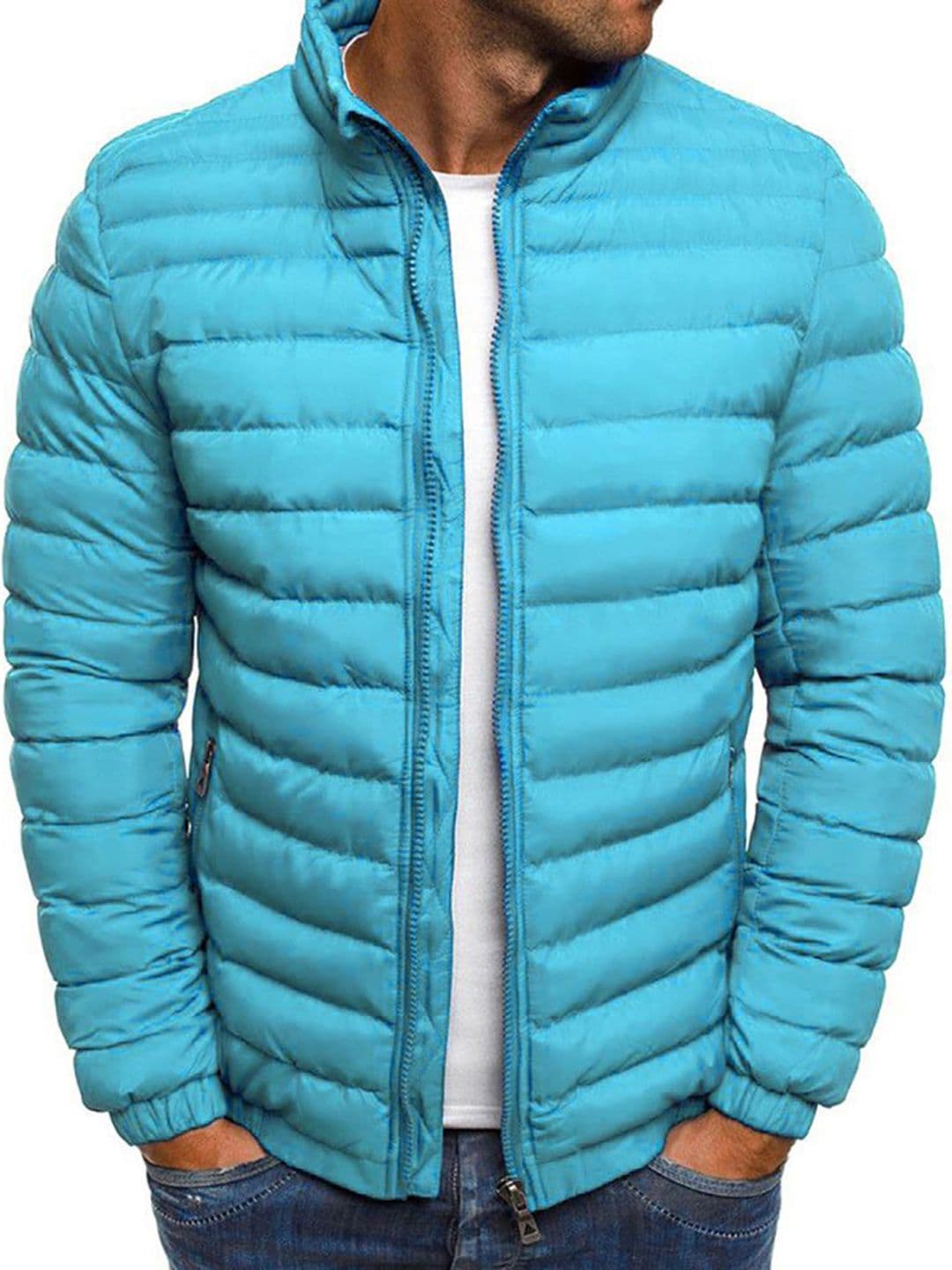 StyleCast x Revolte Men Stand Collar Insulator Outdoor Puffer Jacket - view 1