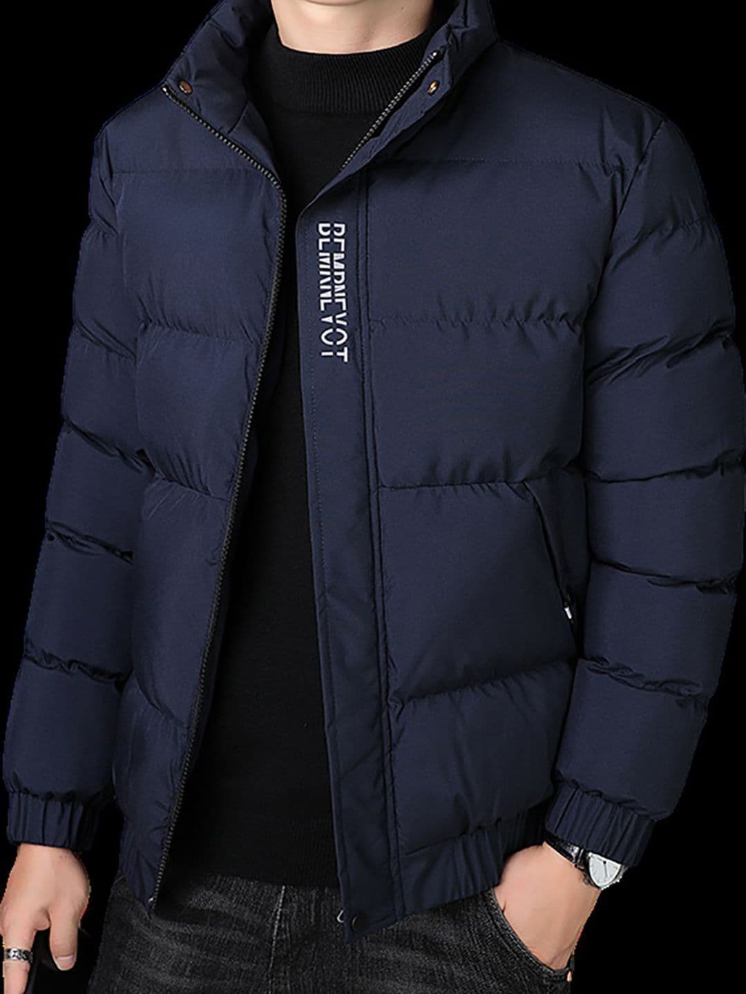 StyleCast x Revolte Men Mock Collar Puffer Jacket - view 1