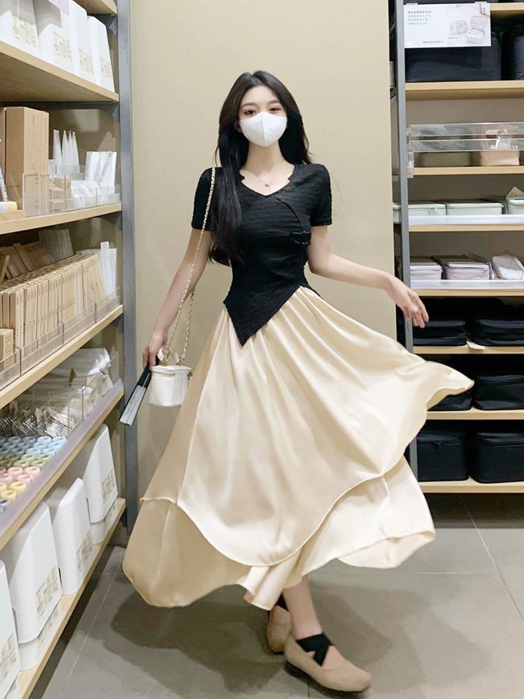 LULU & SKY Layered A-Line Midi Skirts - view 1