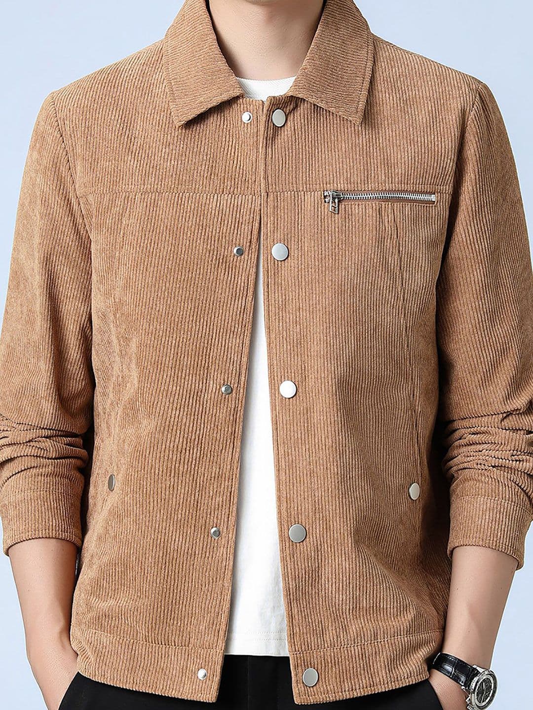StyleCast x Revolte Men Solid Casual Windcheater Jacket - view 1