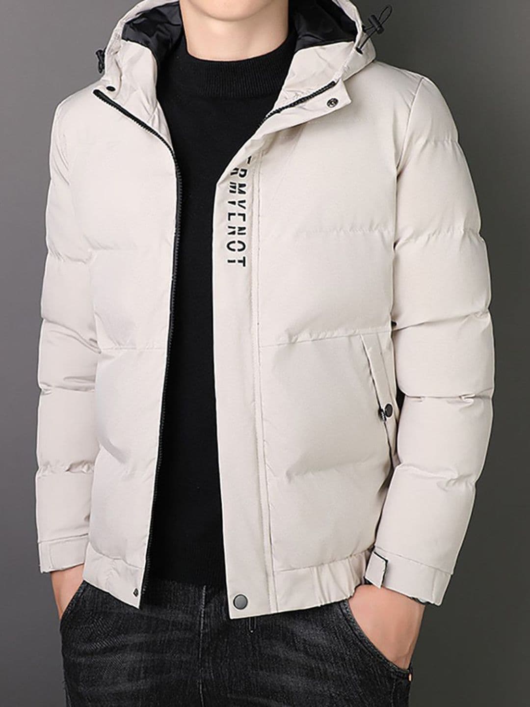 StyleCast x Revolte Men Mock Collar Puffer Jacket - view 1