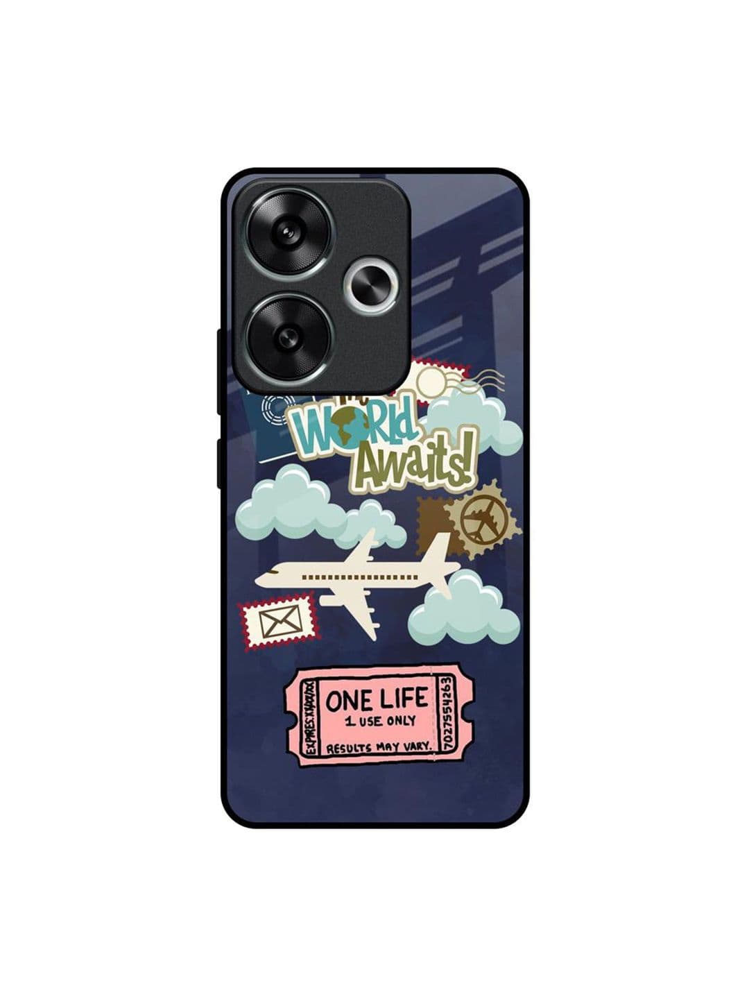 QRIOH Floral Printed Poco F6 5G Back Case Mobile Accessories