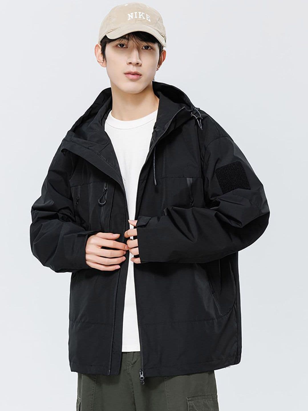 StyleCast x Revolte Men Hooded Long Sleeves Tailored Jacket - view 1