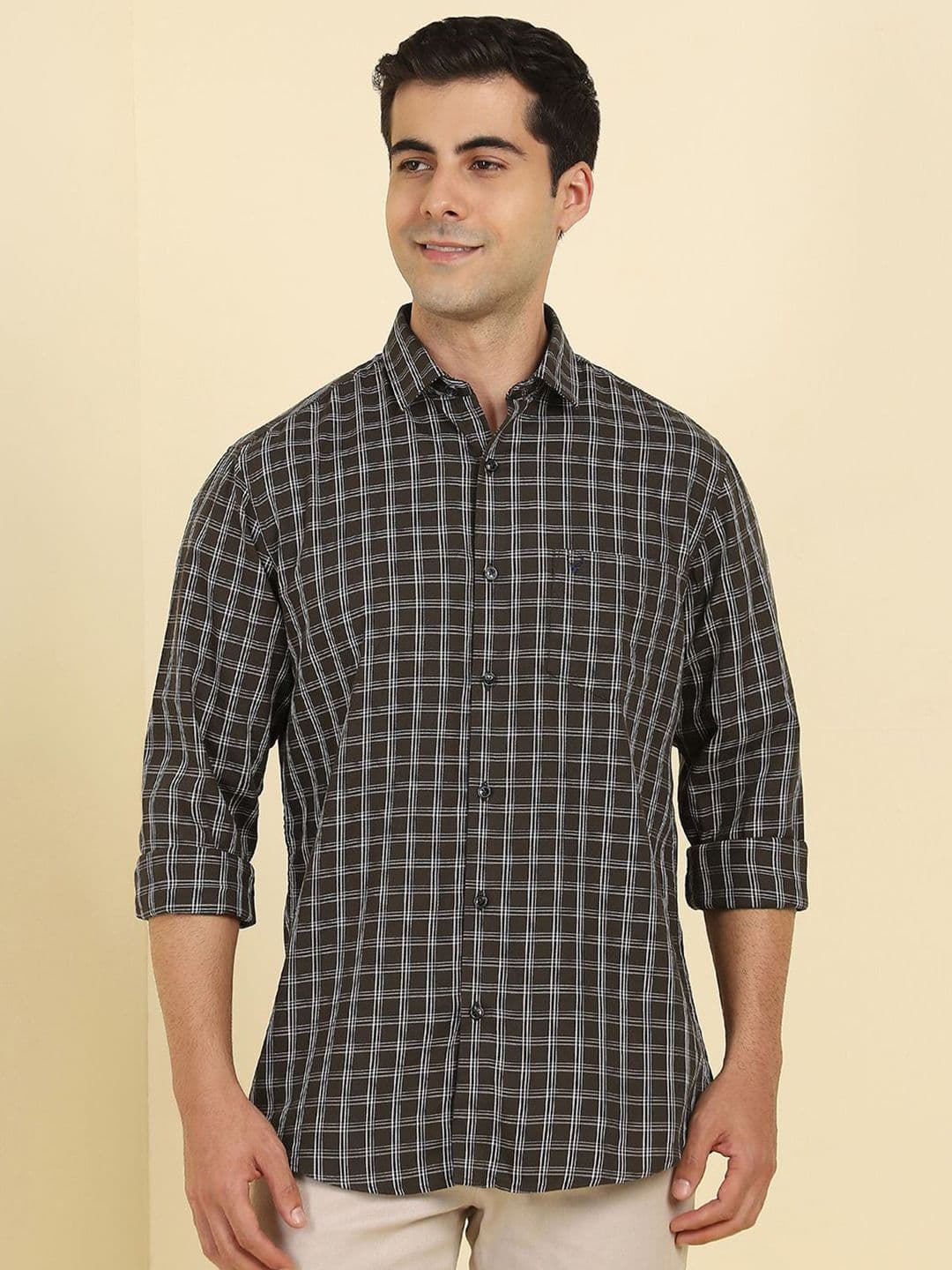 Allen Solly Men Slim Fit Tartan Checks Checked Casual Shirt - view 1