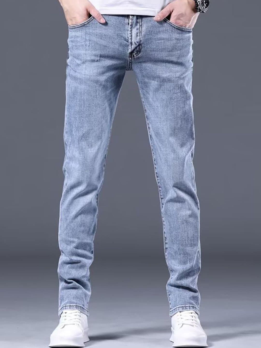 StyleCast x Revolte Men Mid-Rise Skinny Fit Light Fade Jeans - view 1