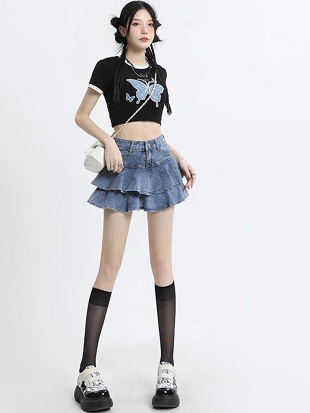StyleCast x Revolte Women Flared Mini Skirt - view 1