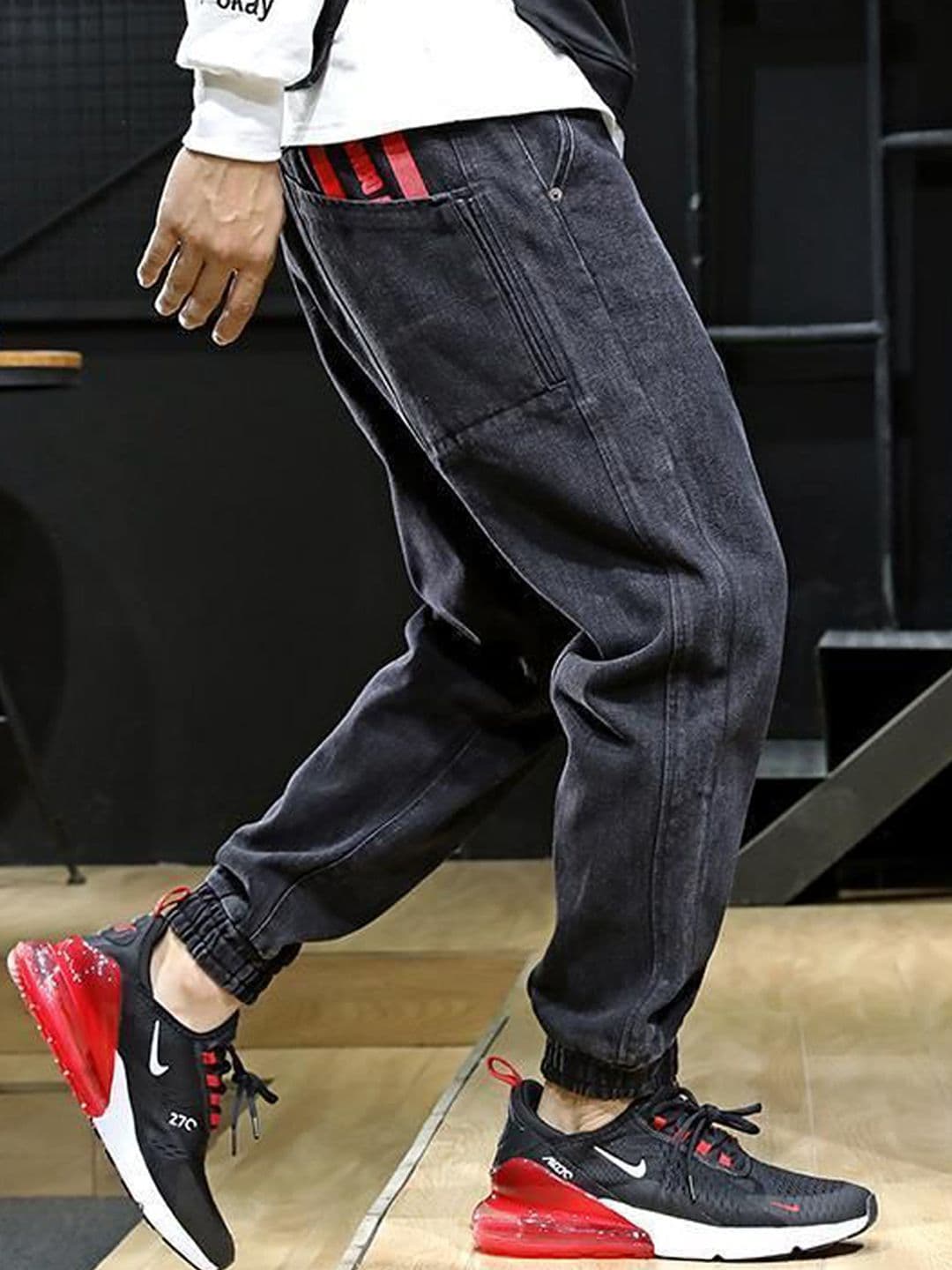 StyleCast Men Jogger Mid-Rise Jeans - view 1