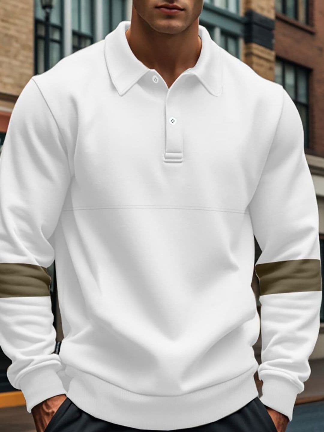 StyleCast x Revolte Men Solid Polo Collar T-shirt - view 1