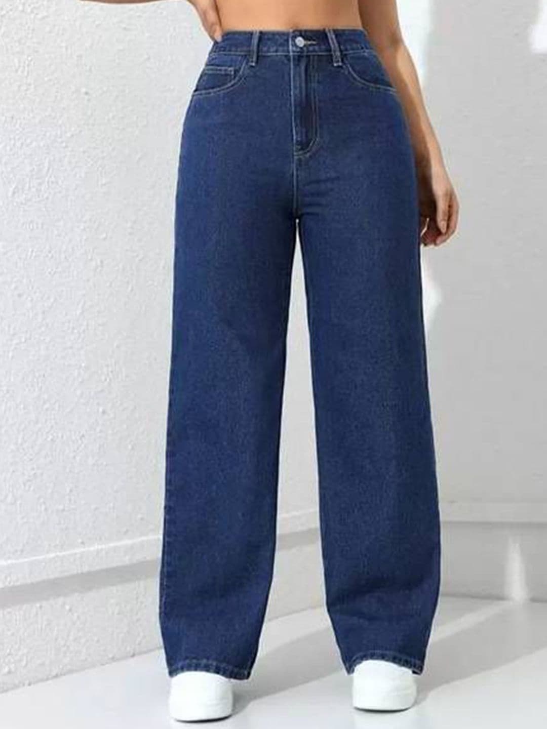 VBEAUTI Women Jean Boyfriend Boyfriend Straight Fit High-Rise Stretchable Jeans - view 1