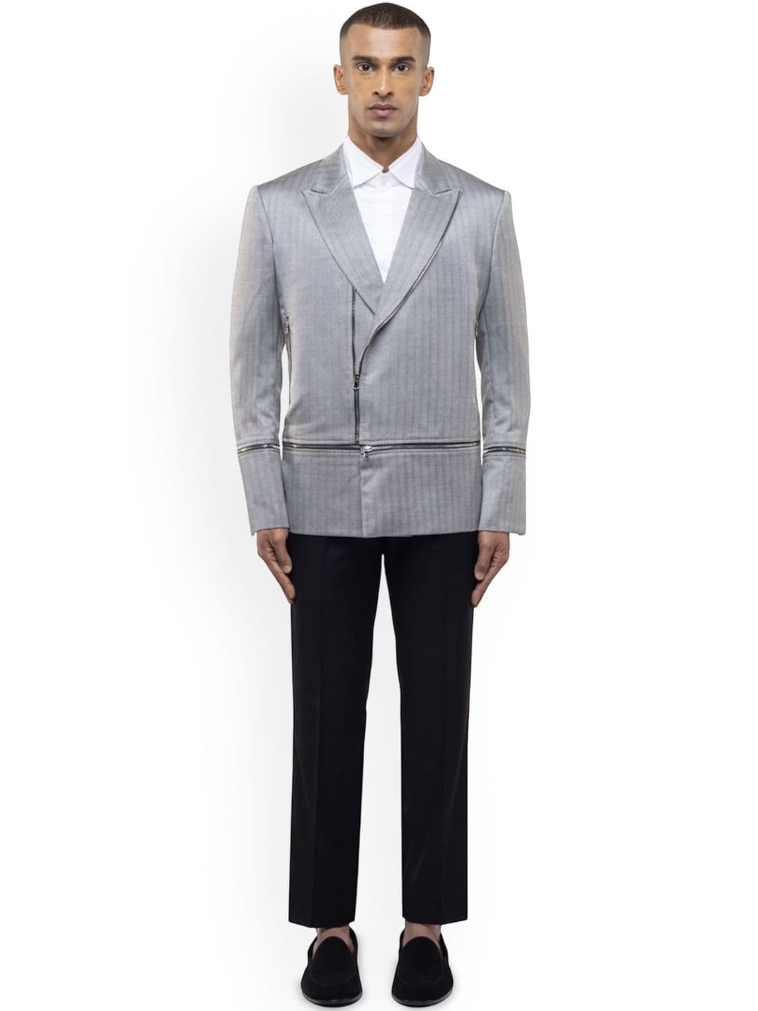 SDS By Kushal Shah Men Long Sleeves Biker Jacket - view 1