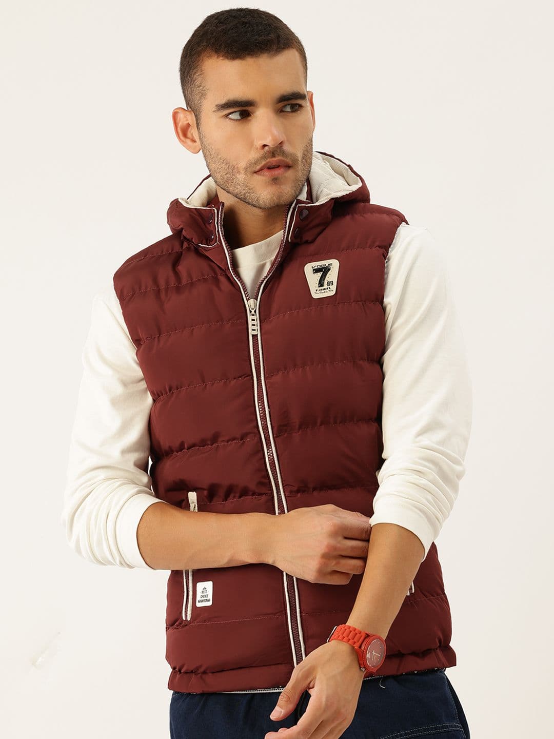 StyleCast x Revolte Men Hooded Gilet Puffer Jacket - view 1
