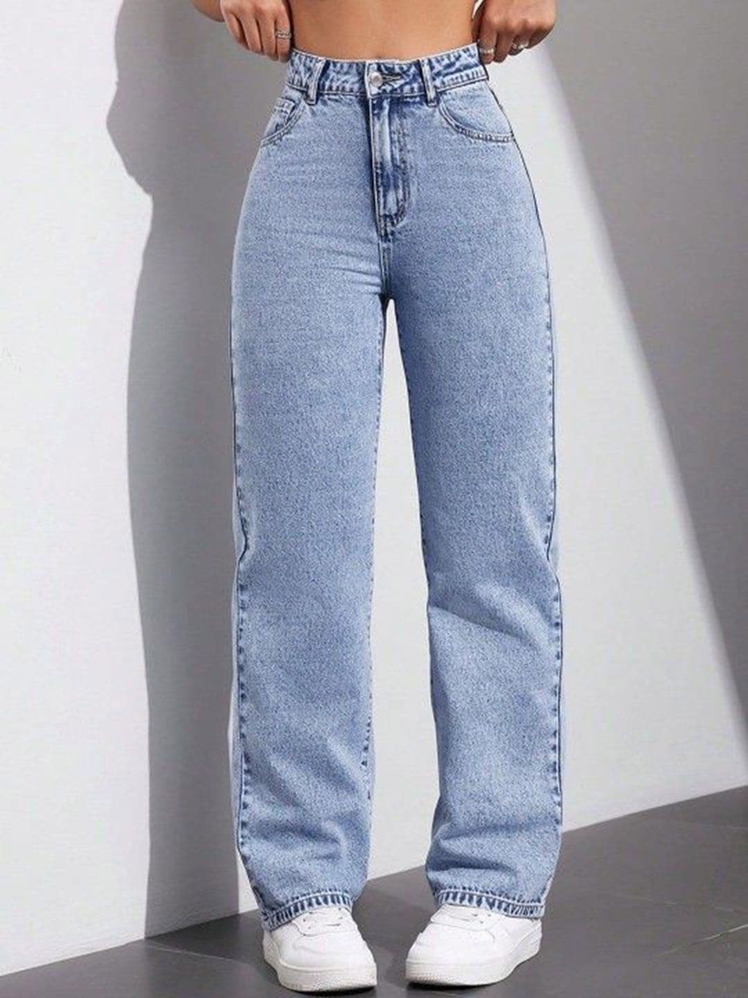 VBEAUTI Women Cotton Boyfriend Fit High-Rise Light Fade Stretchable Jeans - view 1