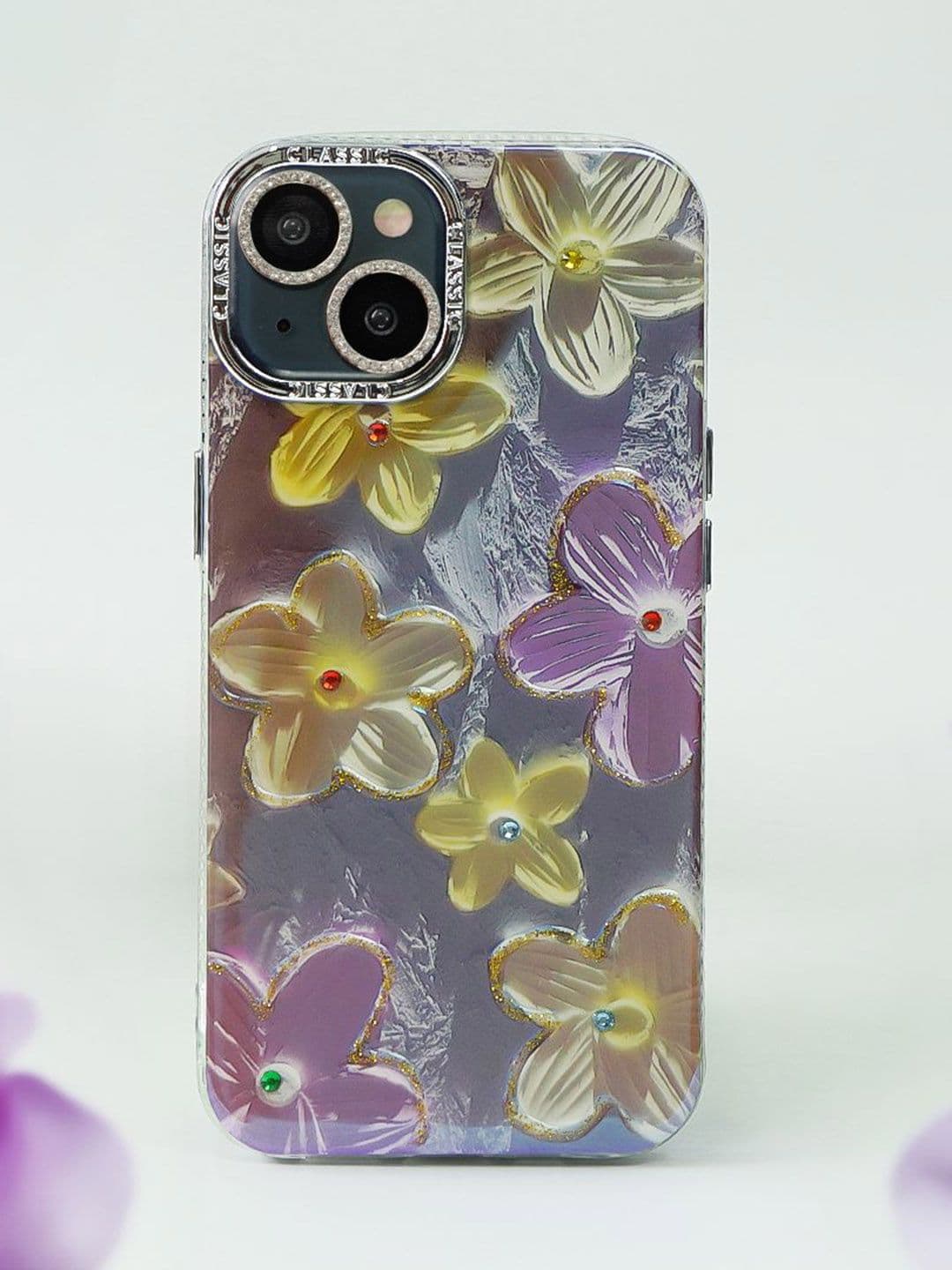 PEEPERLY Floral Printed iPhone 14 Back Case Mobile Accessories