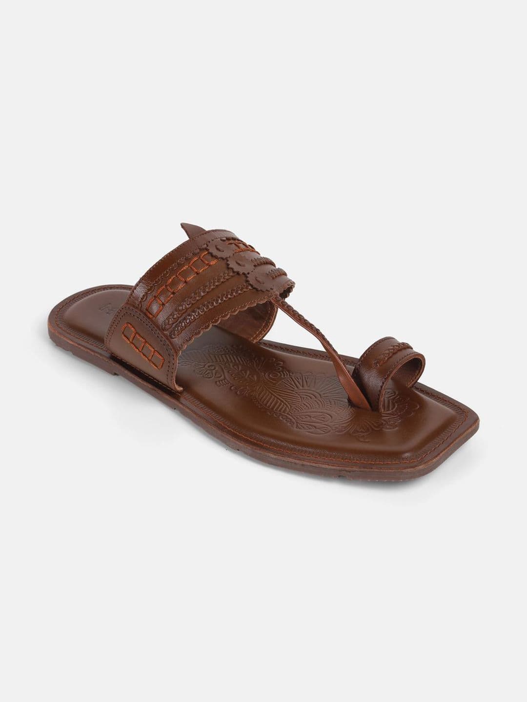 Mochi Men Leather Comfort One Toe Sandals - view 1