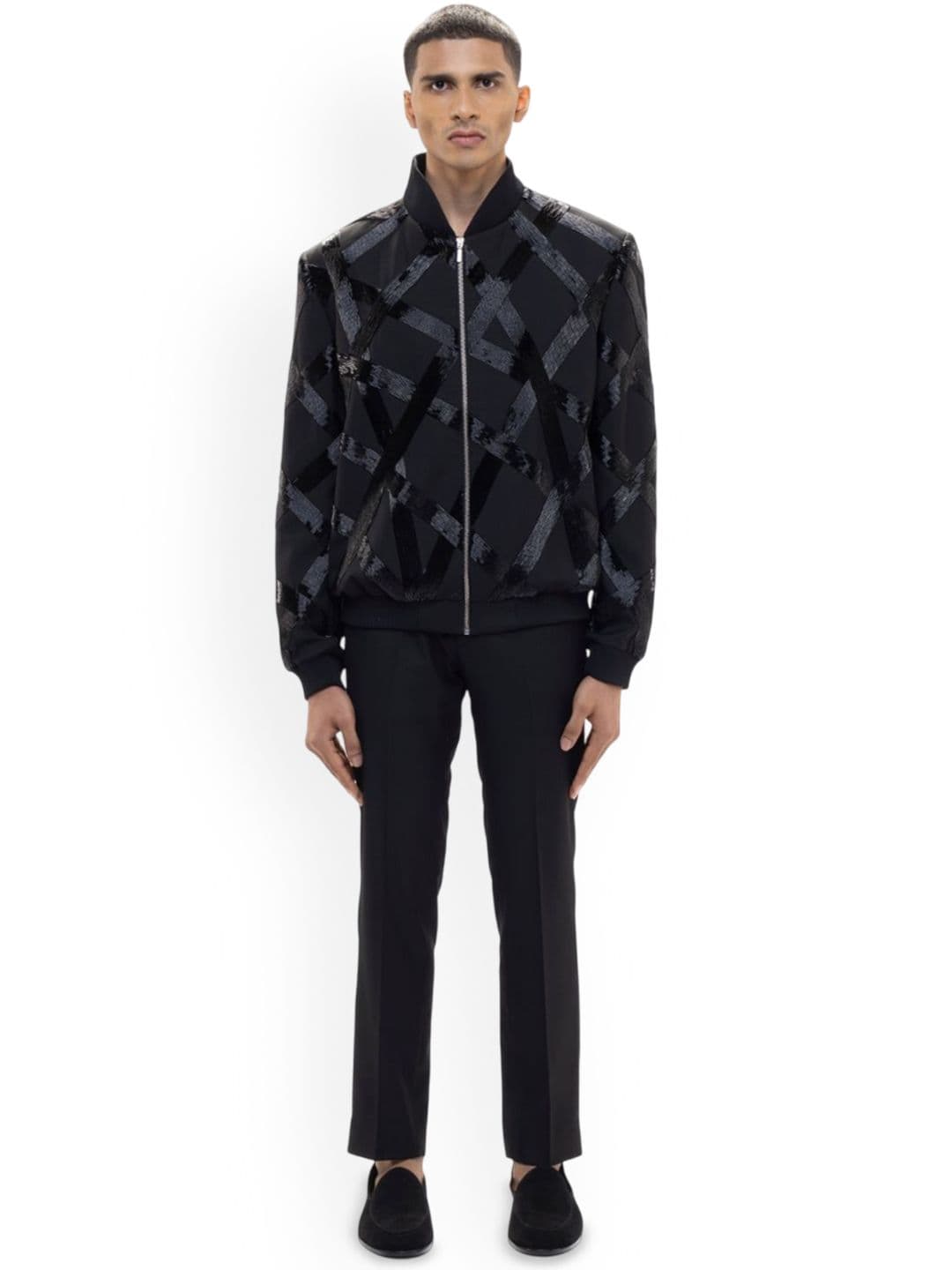 SDS By Kushal Shah Men Crop Bomber Jacket - view 1