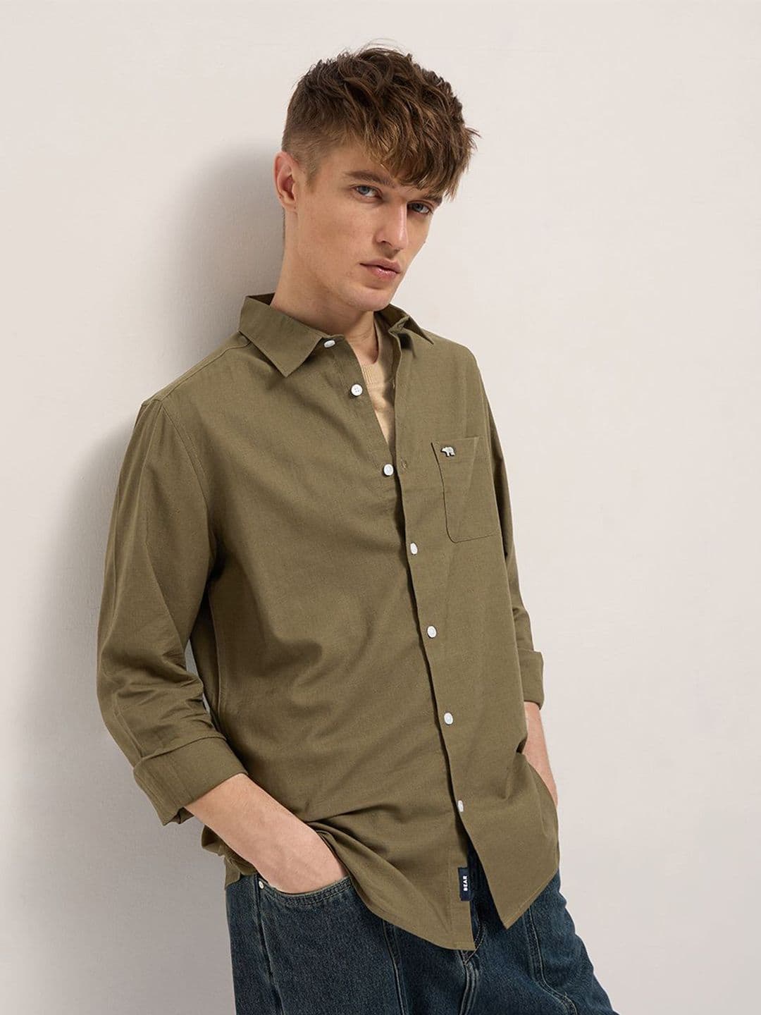 THE BEAR HOUSE Men Slim Fit Casual Shirt - view 1