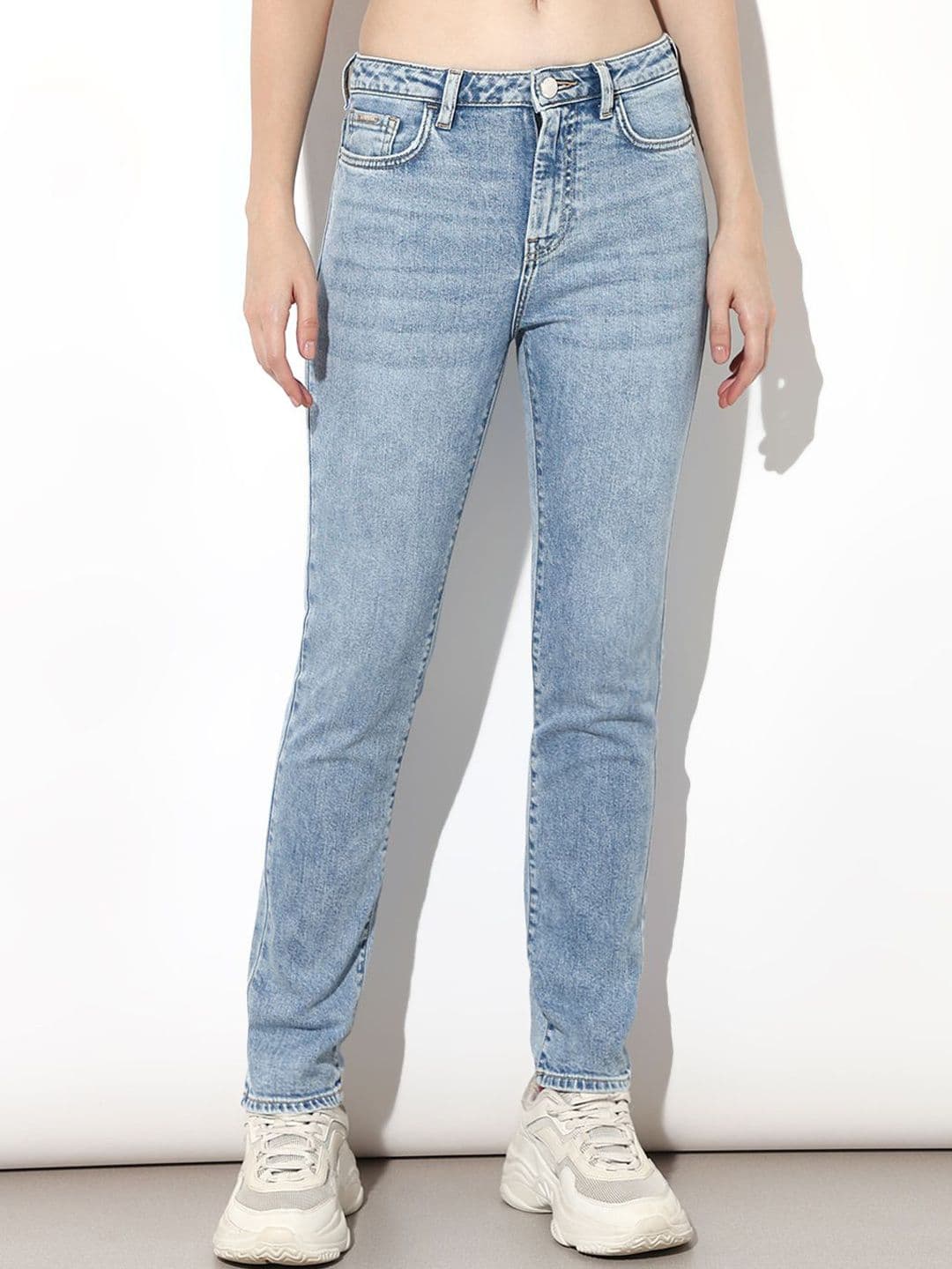 ONLY Women Skinny Fit High-Rise Heavy Fade Stretchable Jeans - view 1