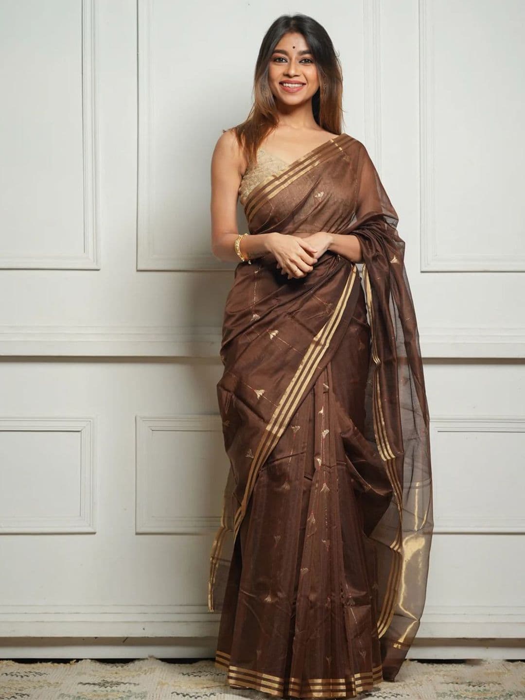 revika Woven Design Zari Kanjeevaram Saree - view 1