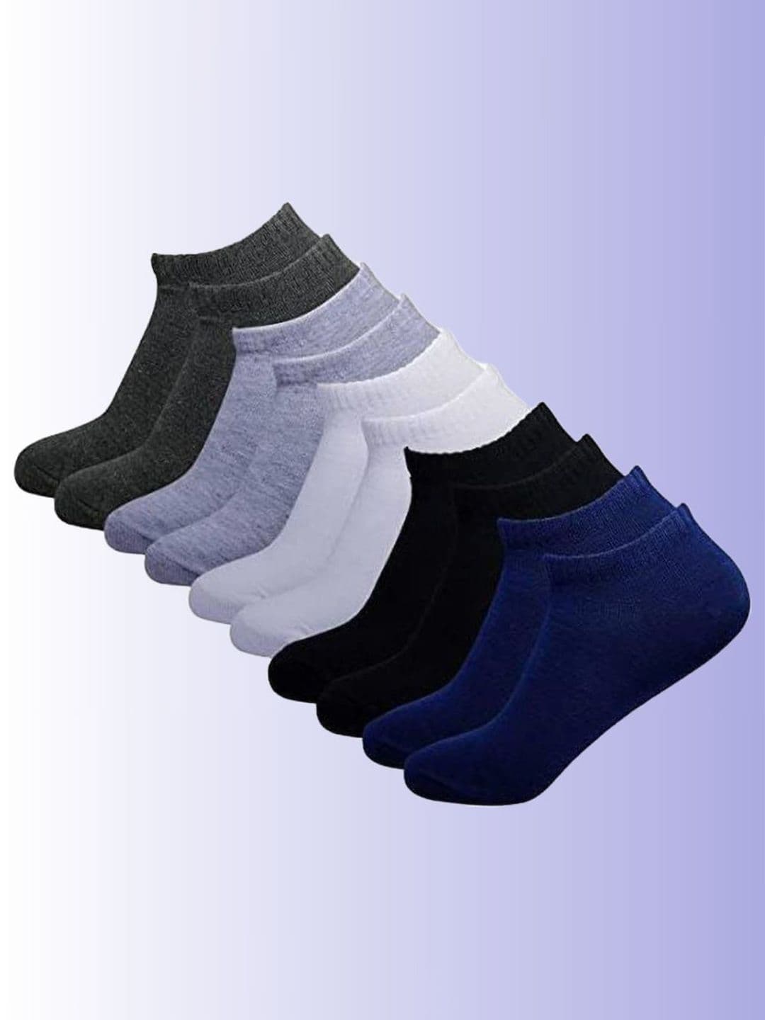 MJE Men Pack Of 5 Cotton Ankle Length Socks - view 1