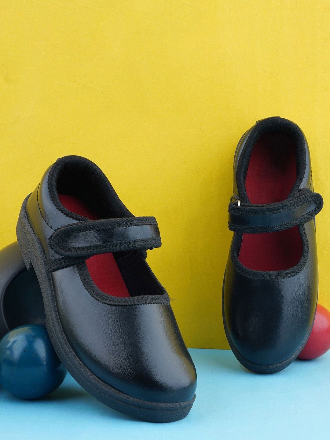 BAESD Girls Round Toe Velcro School Sneakers - view 1