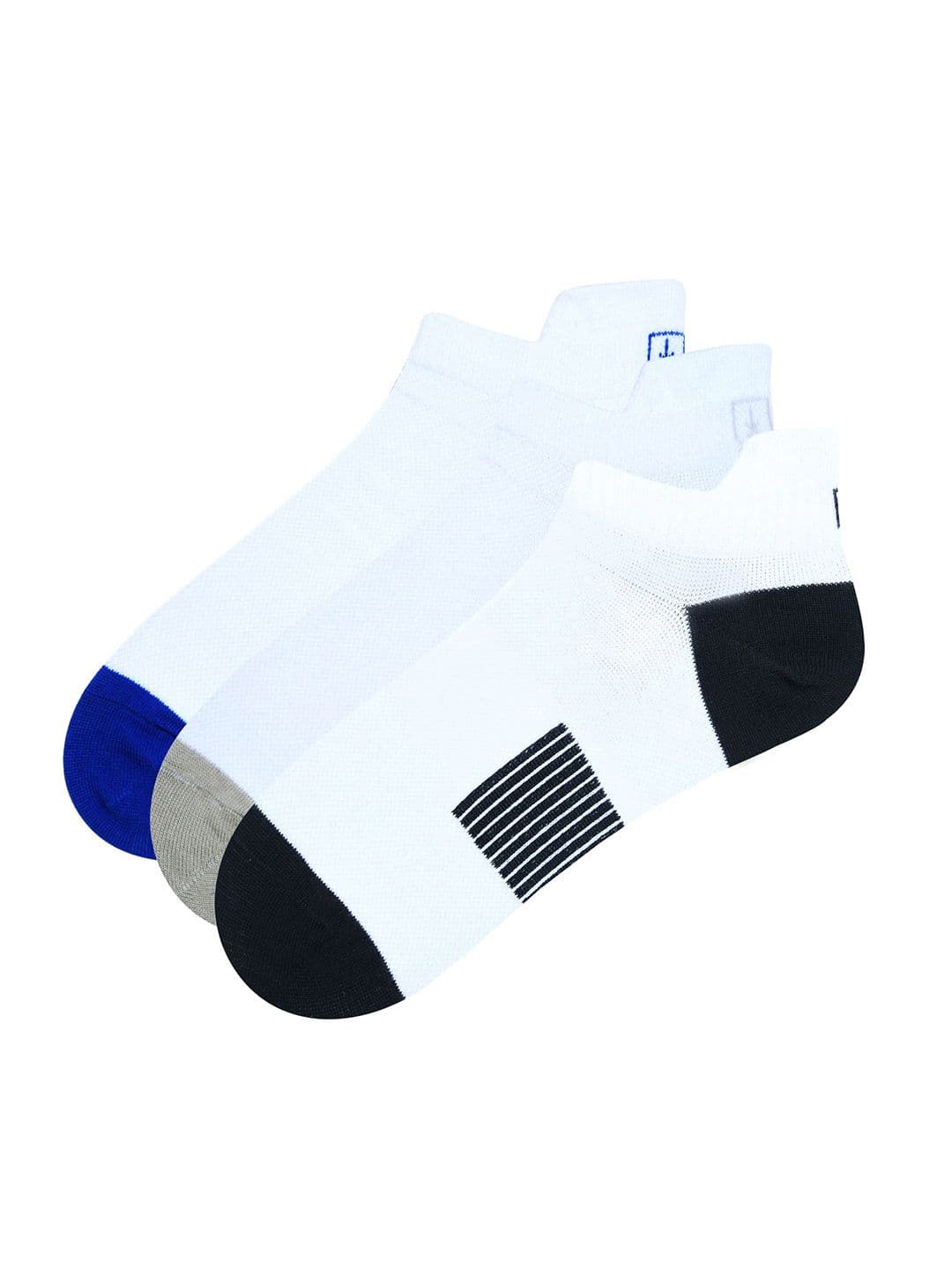 The Roadster Life Style Co Pack Of 3 Striped Length Socks - view 1