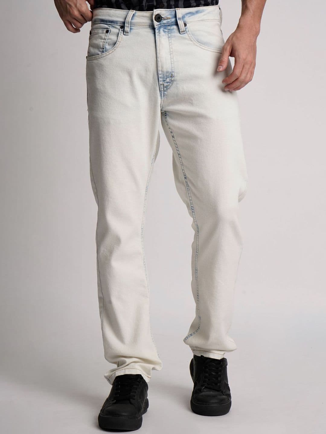 The Roadster The Lifestyle Co. Men Slim Fit Heavy Fade Stretchable Jeans - view 1