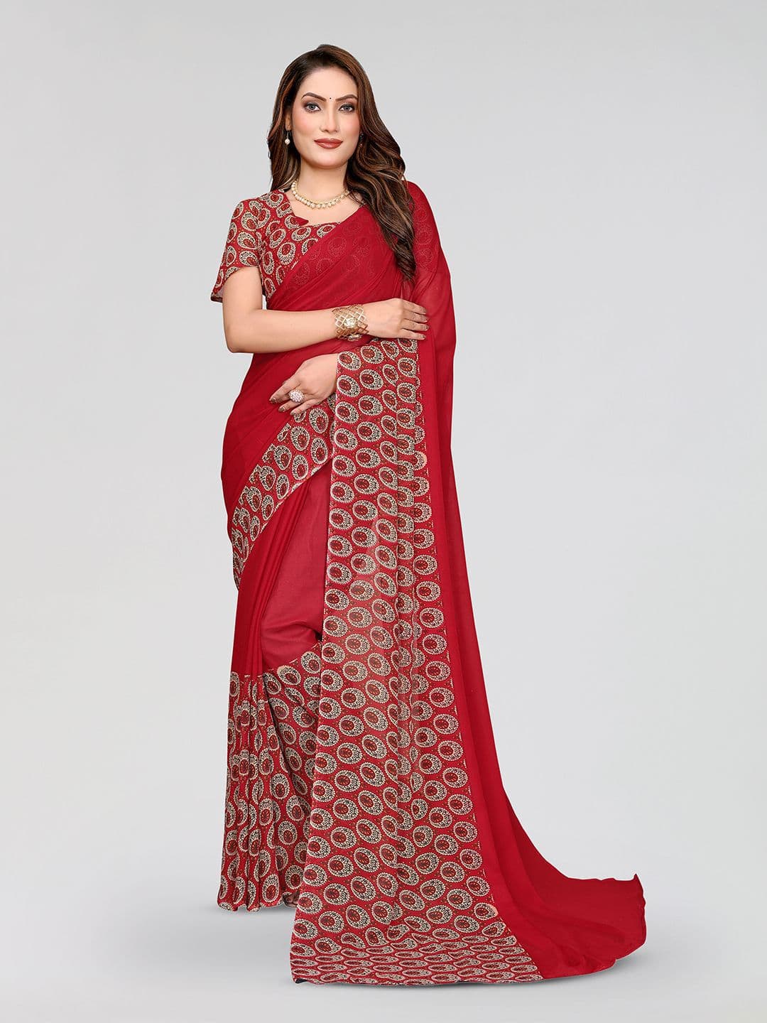Moda Rapido Floral Printed Saree - view 1