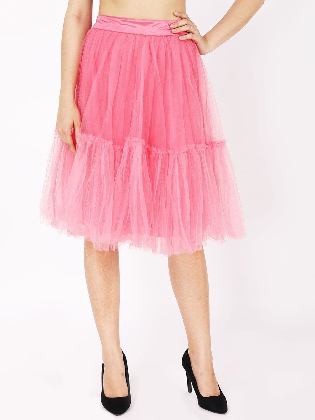 JAKANARY Flared Knee-Length Skirt - view 1