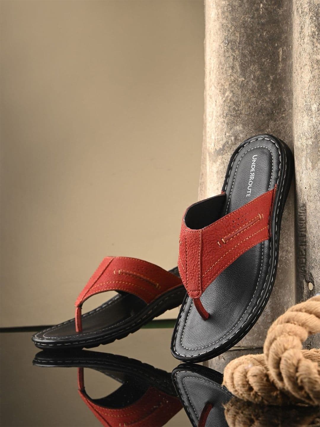 UNDERROUTE Men Leather Comfort Sandals - view 1