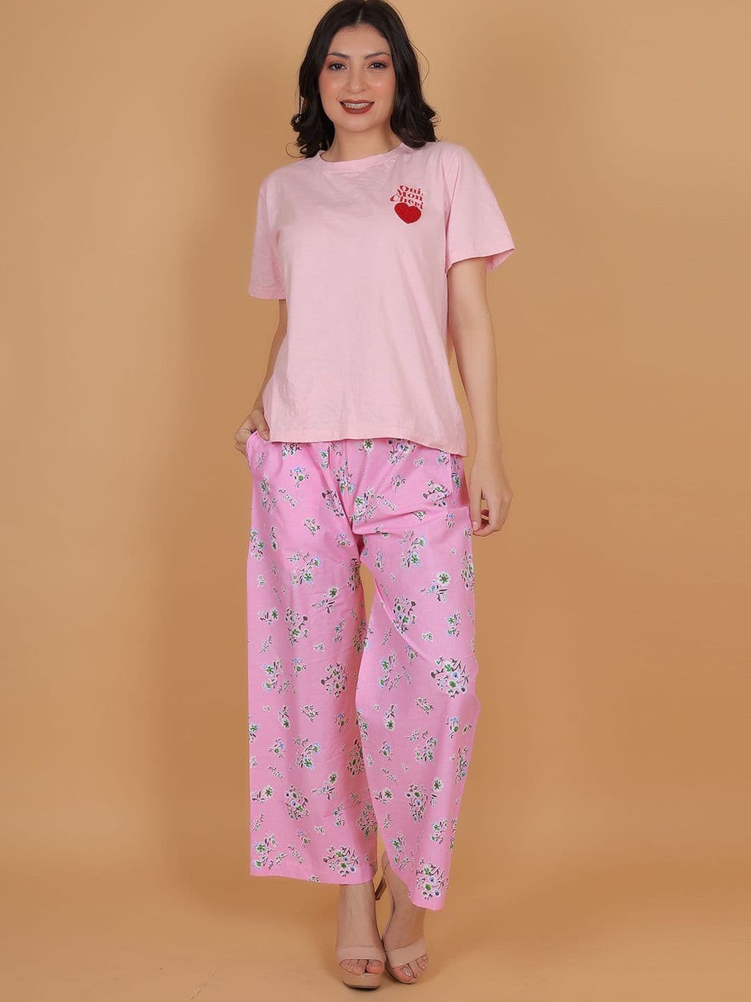 Trendzmy Women Floral Printed Cotton Palazzos - view 1