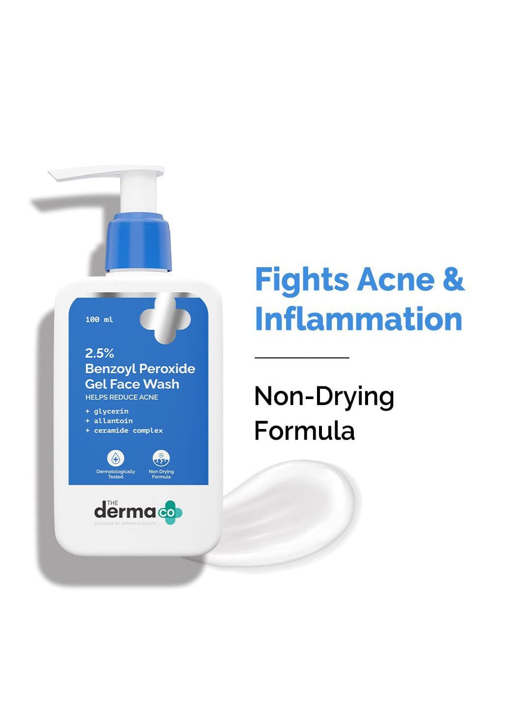 The Derma co. 2.5% Benzoyl Peroxide Gel Face Wash - 100 ml - view 1