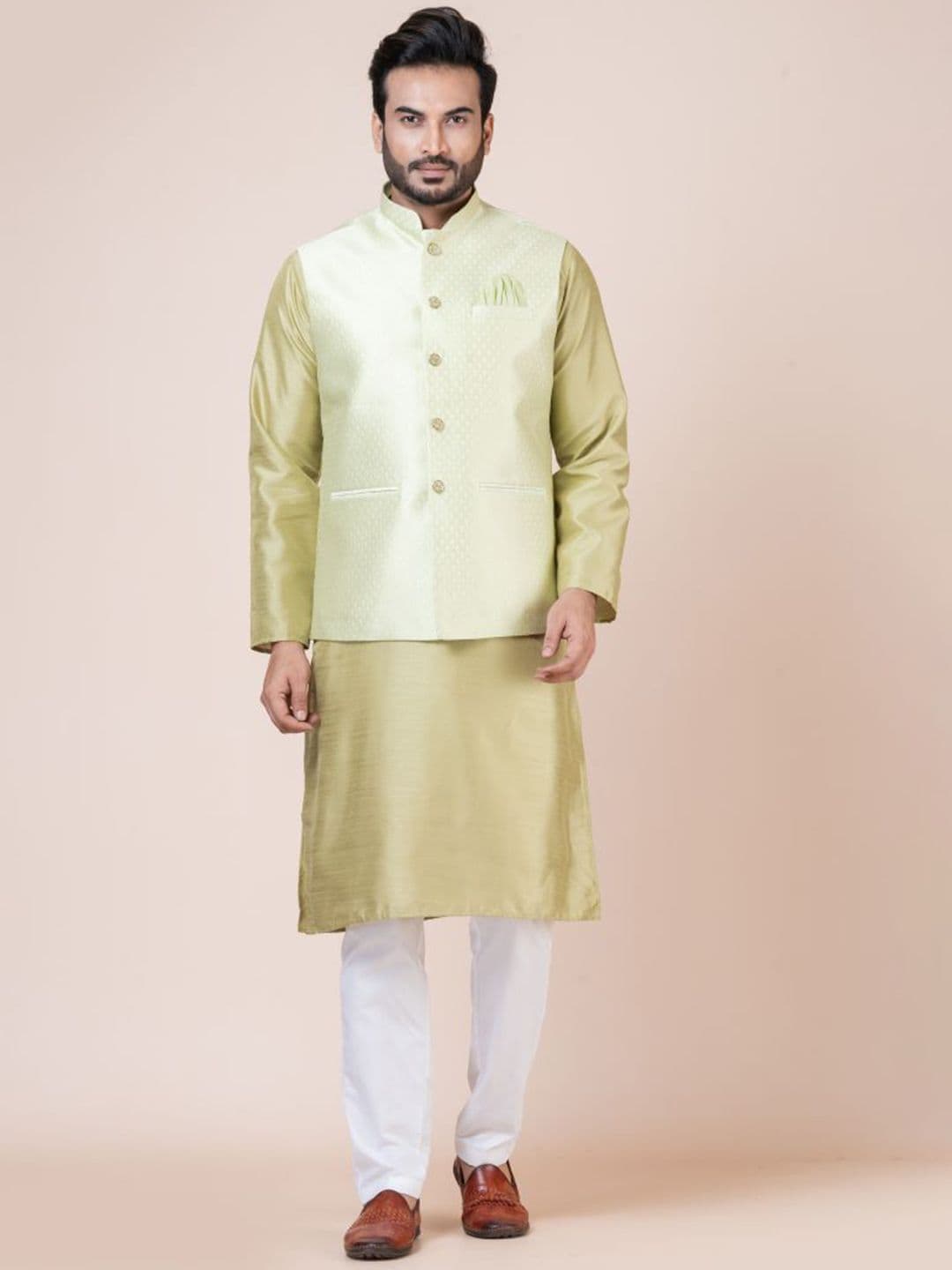 Nawaz's Kurta Men Woven Nehru Jacket - view 1