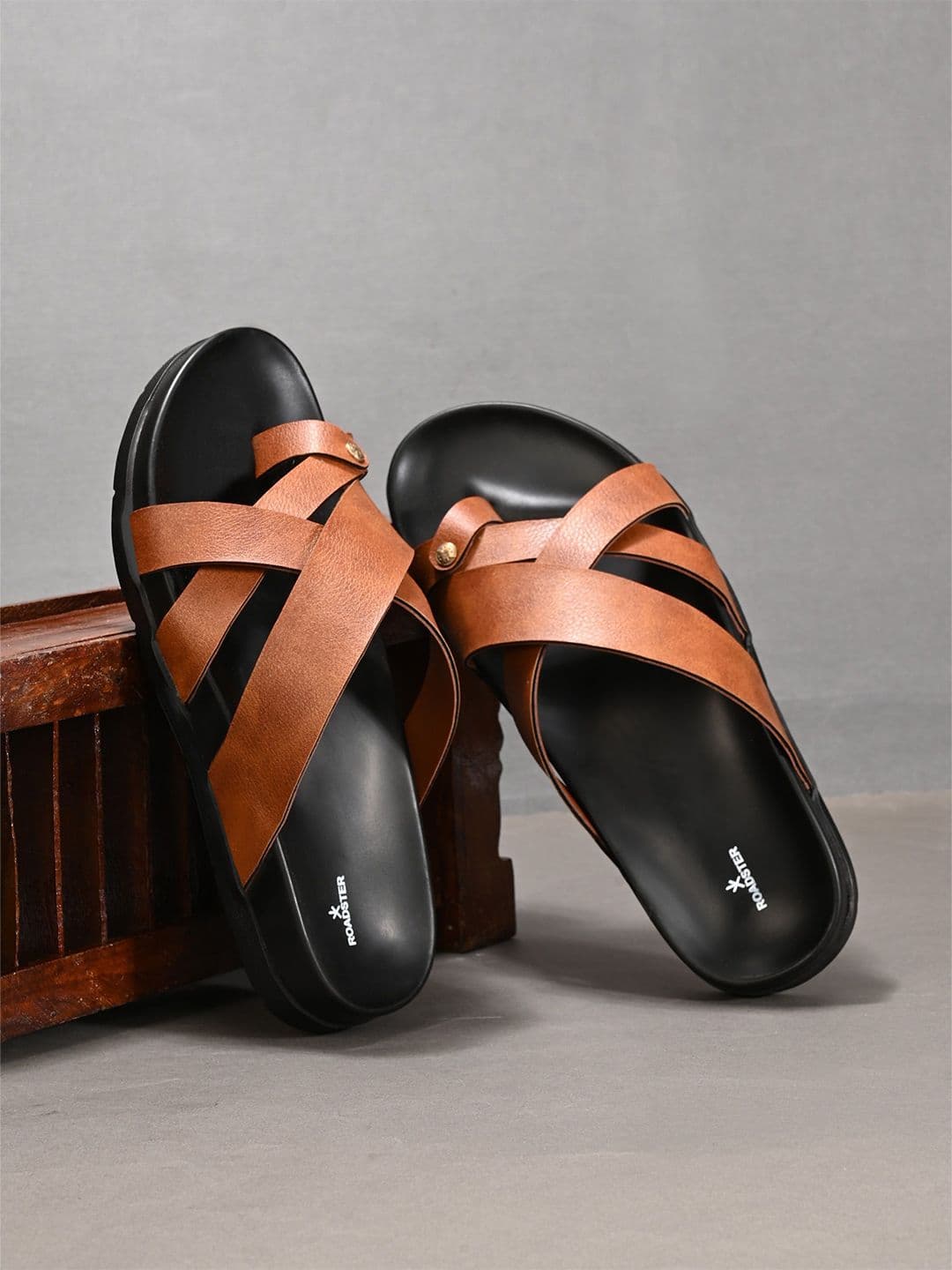 The Roadster Lifestyle Co Faux Men Comfortable Casual Slip On Sandals - view 1
