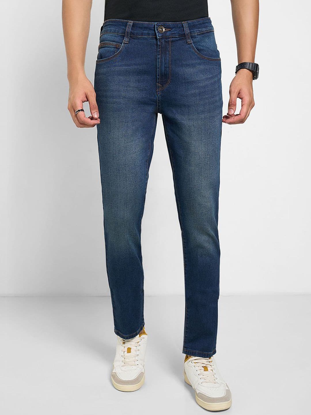 SF JEANS by Pantaloons Men Slim Fit Mid-Rise Light Fade Jeans - view 1