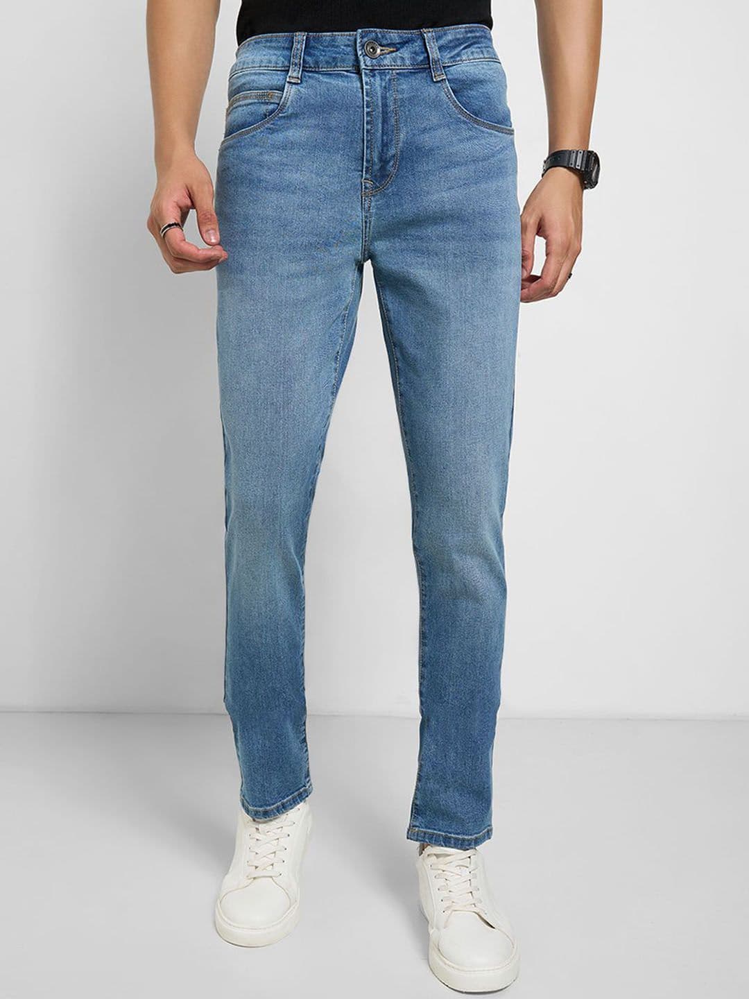 SF JEANS by Pantaloons Men Slim Fit Mid-Rise Light Fade Jeans - view 1