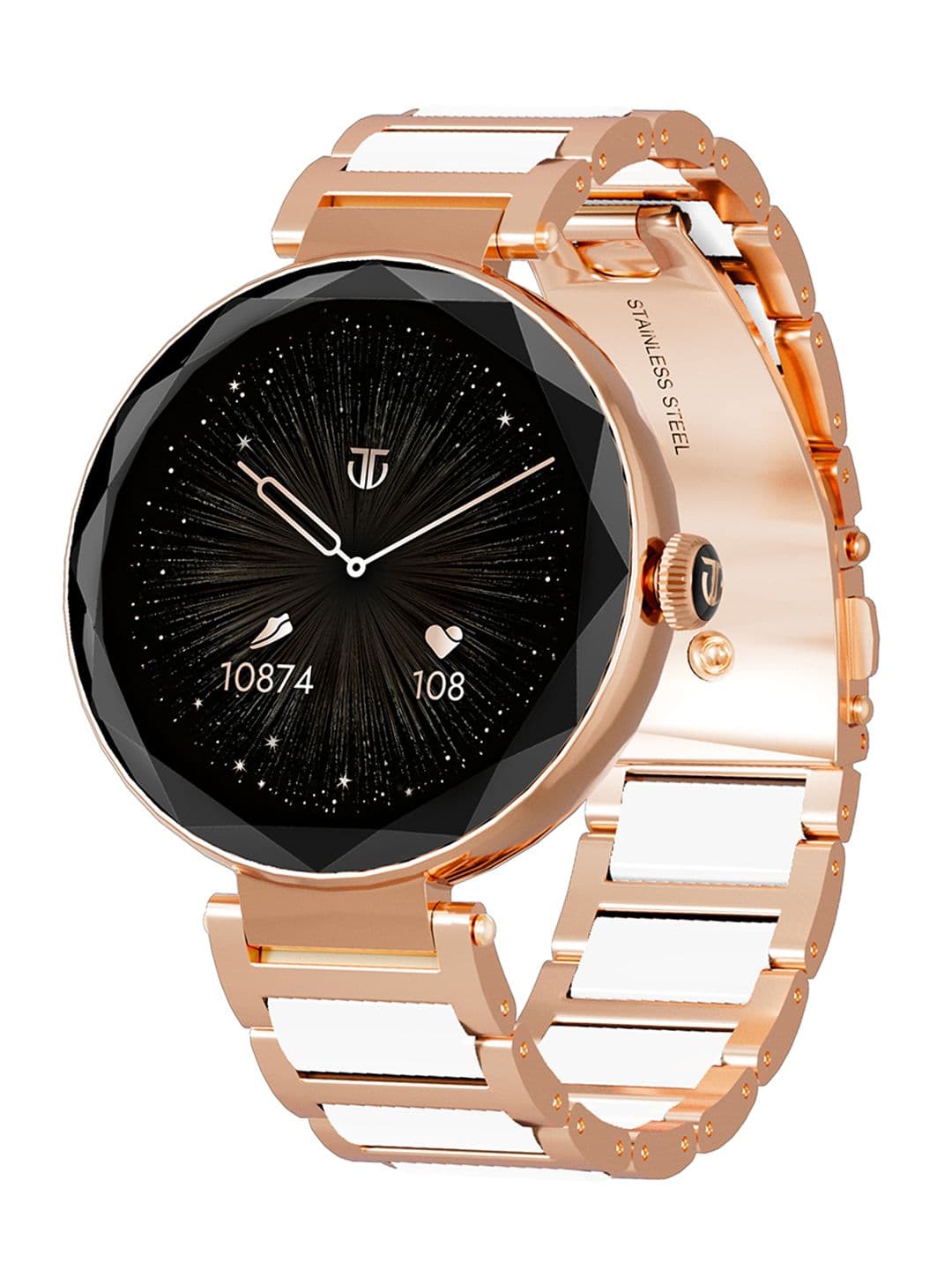 Titan Elixir 1.19 AMOLED Diamond Cut Design BP Skin Temp Monitorings IP68 Women Smartwatch - view 1