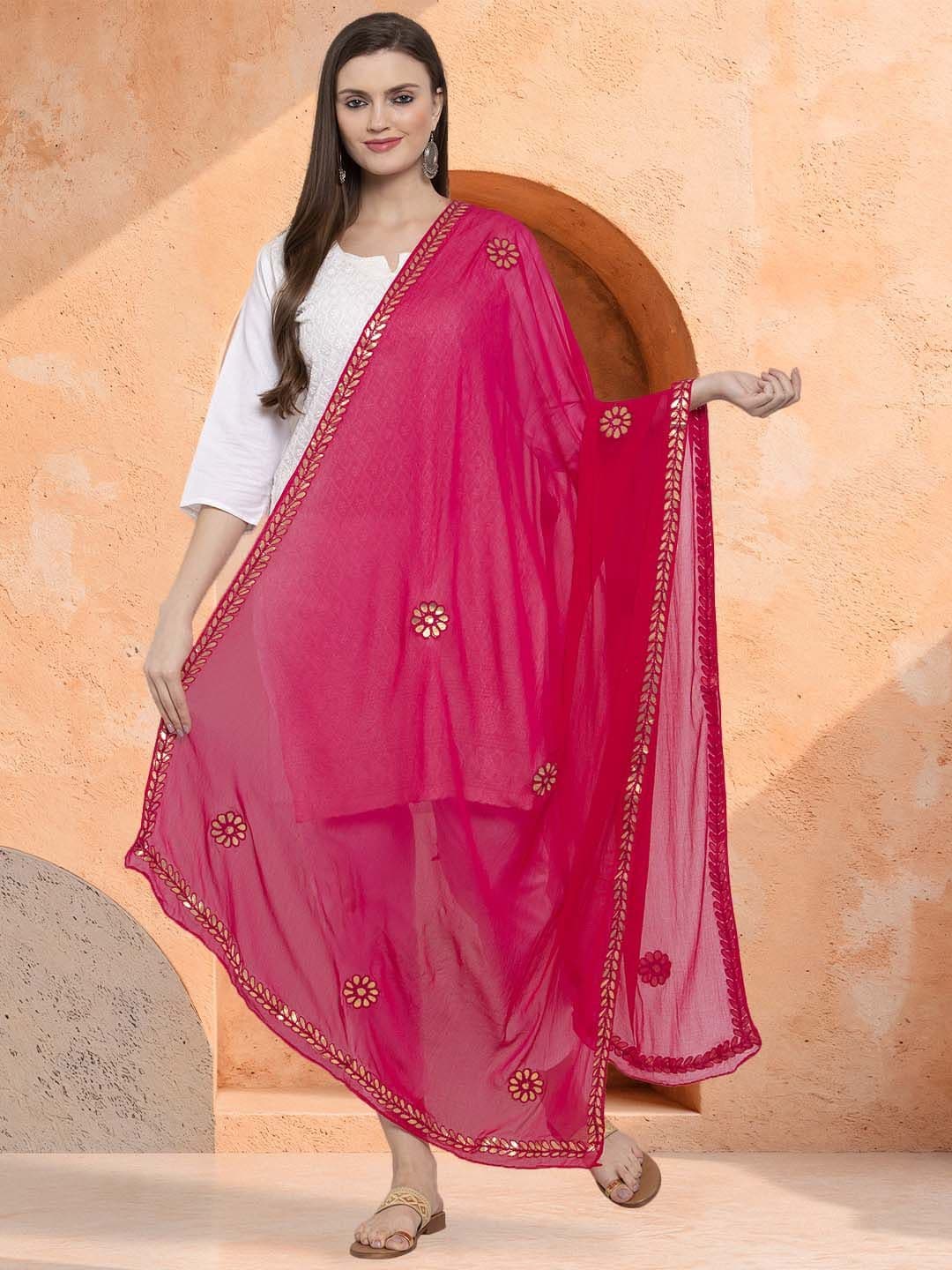 Moda Rapido Embroidered Dupatta with Gotta Patti - view 1