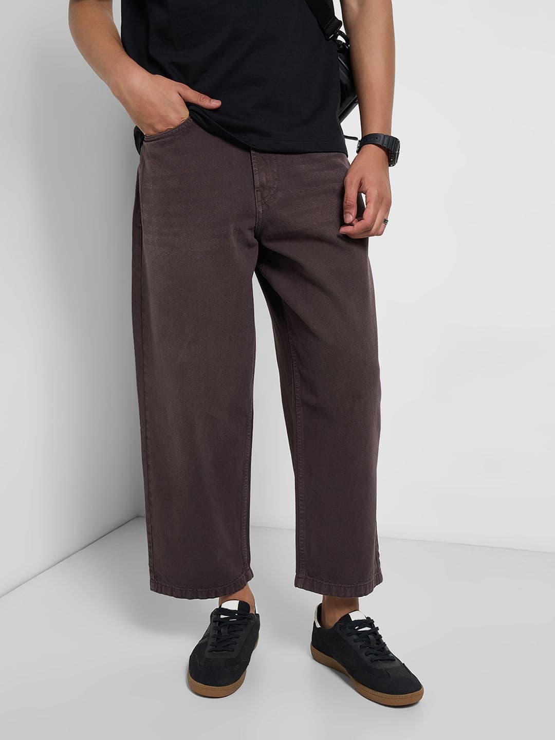 SF JEANS by Pantaloons Men Wide Leg Mid Rise Clean Look Jeans - view 1