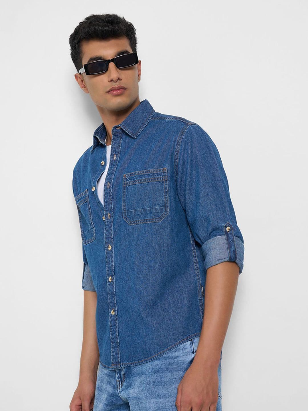 SF JEANS by Pantaloons Men Opaque Printed Casual Shirt - view 1