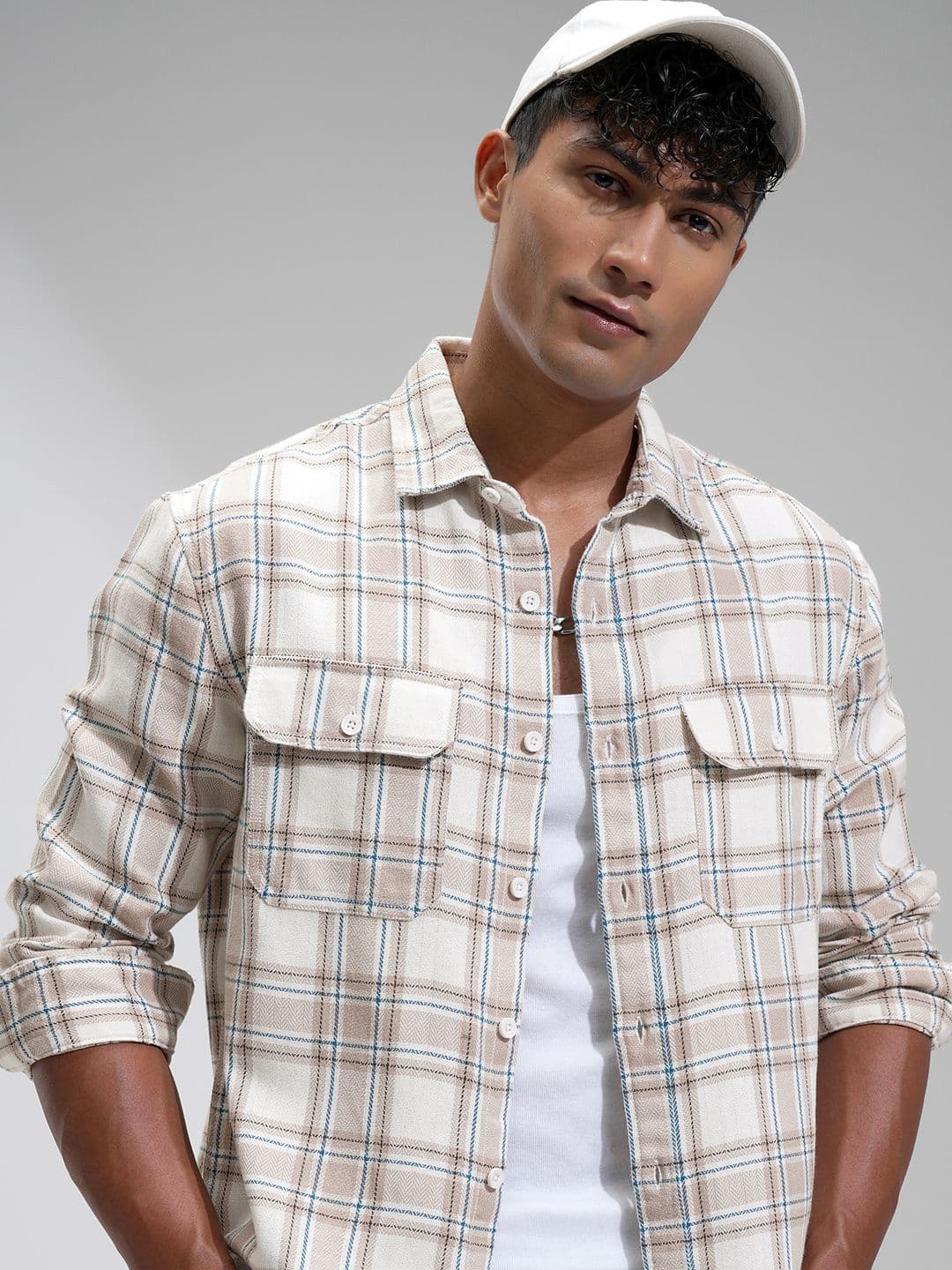 HIGHLANDER Men Comfort Opaque Checked Oversized Casual Shirt - view 1