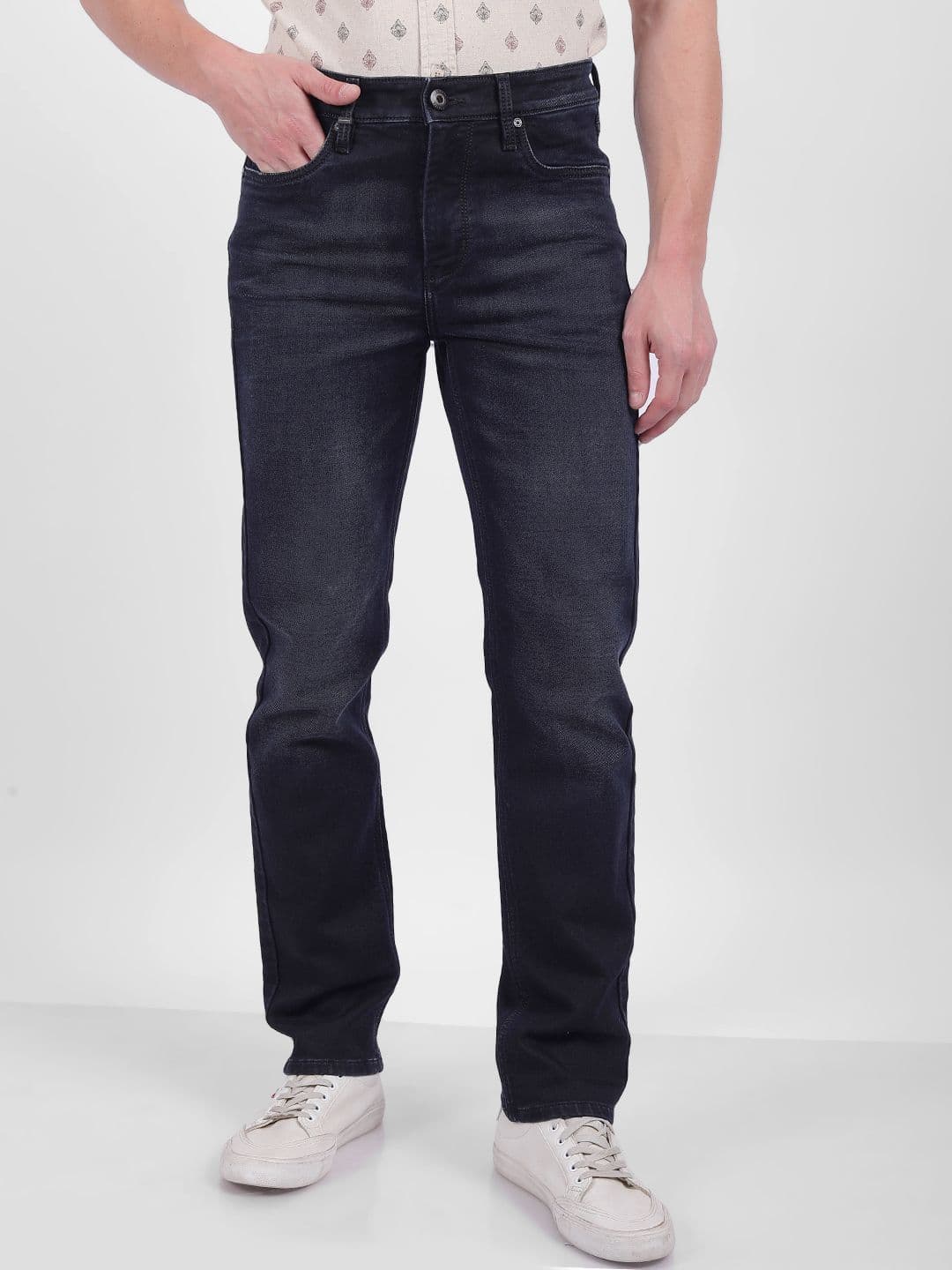 Numero Uno Men Slim Fit Light Fade Stretchable Jeans - view 1