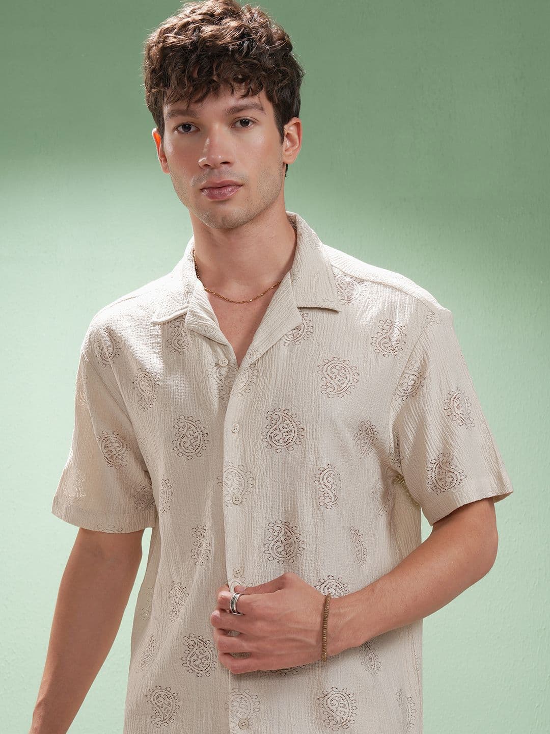 HIGHLANDER Men Opaque Casual Relaxed Fit Shirt - view 1
