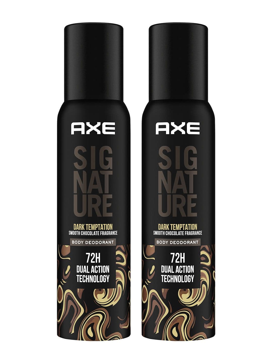 AXE Pack of 2 Signature Dark Temptation Body Spray For Men - 154ml Each