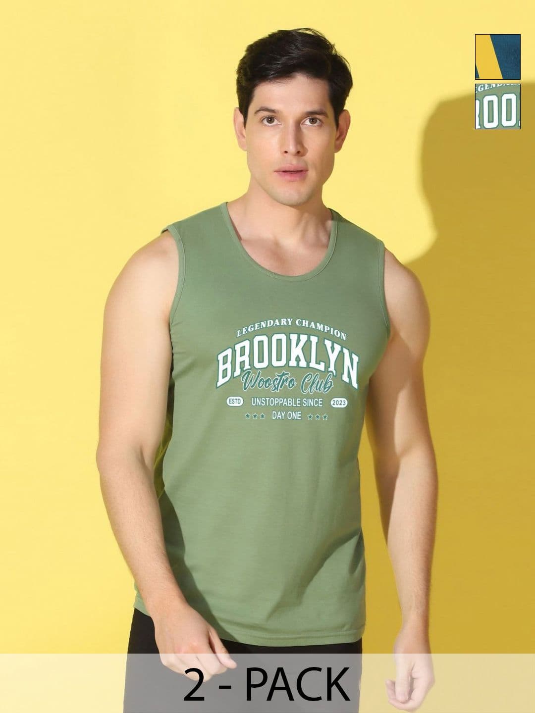 WOOSTRO Men Typography 2 Printed Applique Slim Fit T-shirt - view 1