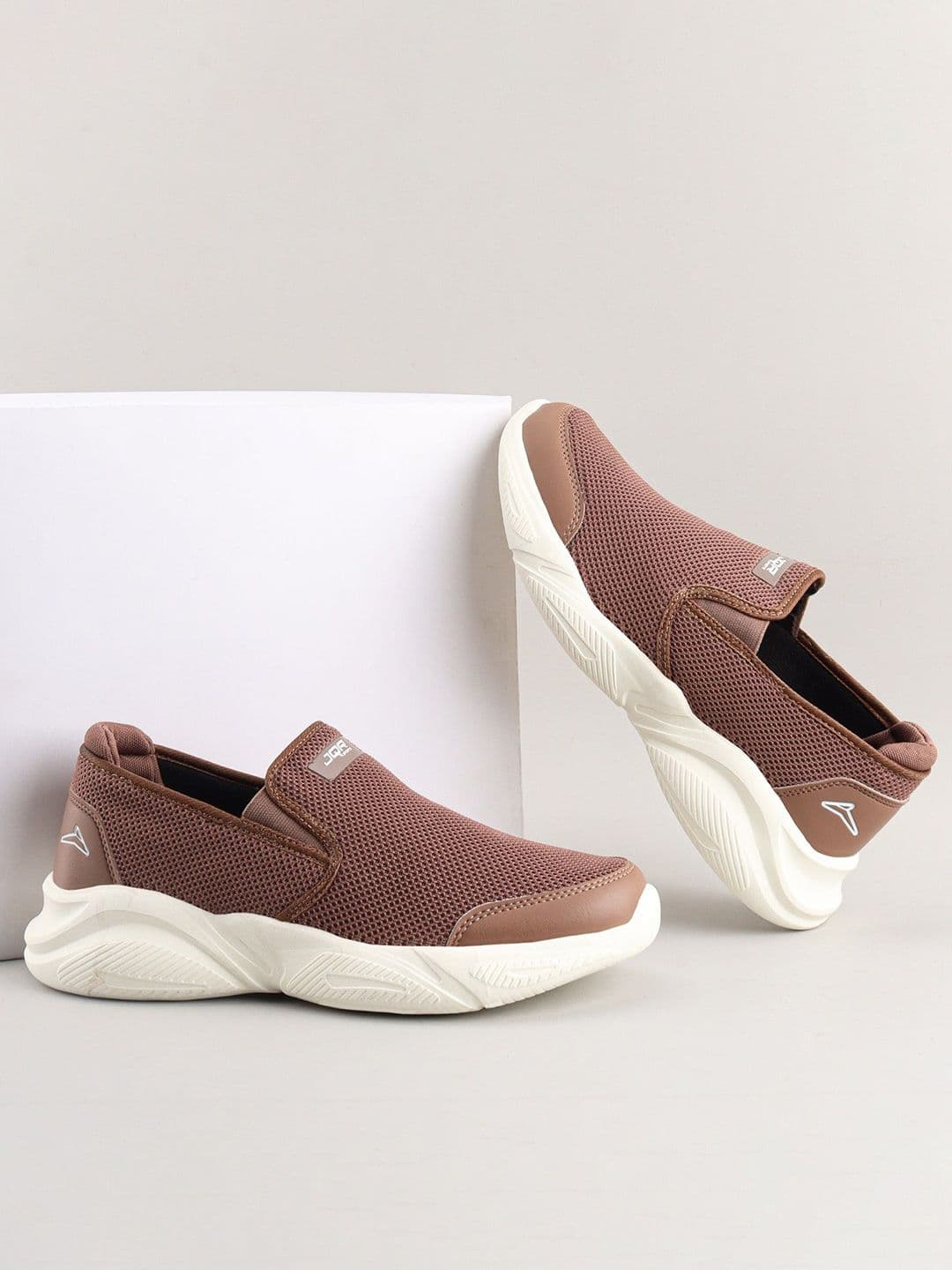 JQR Men ZAPATOS-08 Brown Walking Shoes - view 1