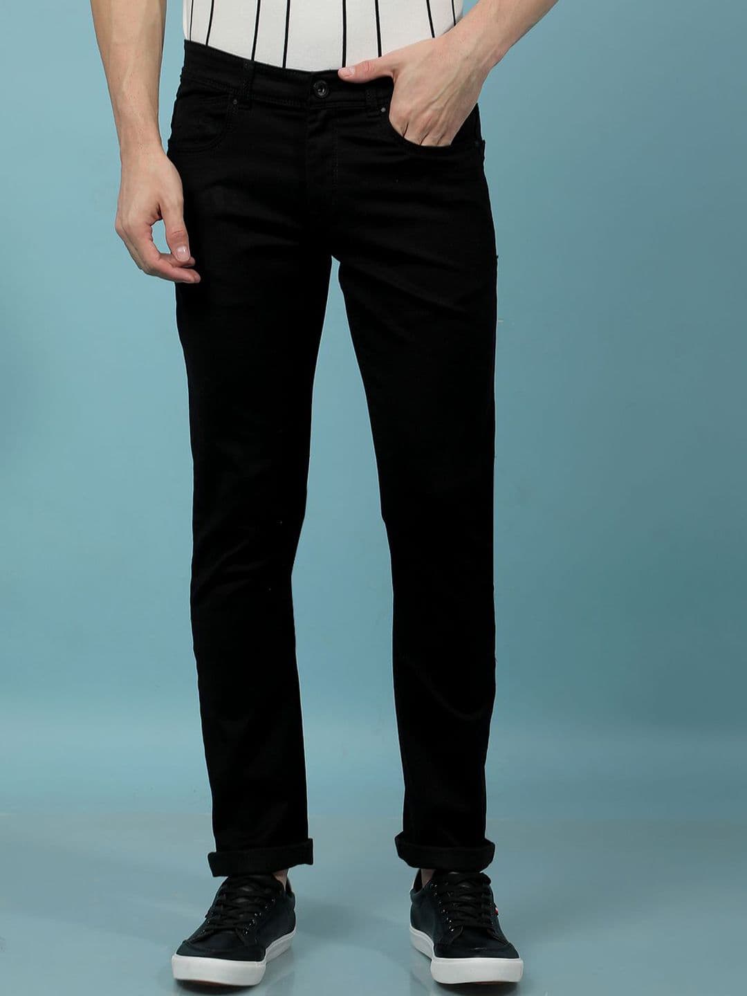 Crimsoune Club Men Slim Fit Mid-Rise Light Fade Stretchable Jeans - view 1