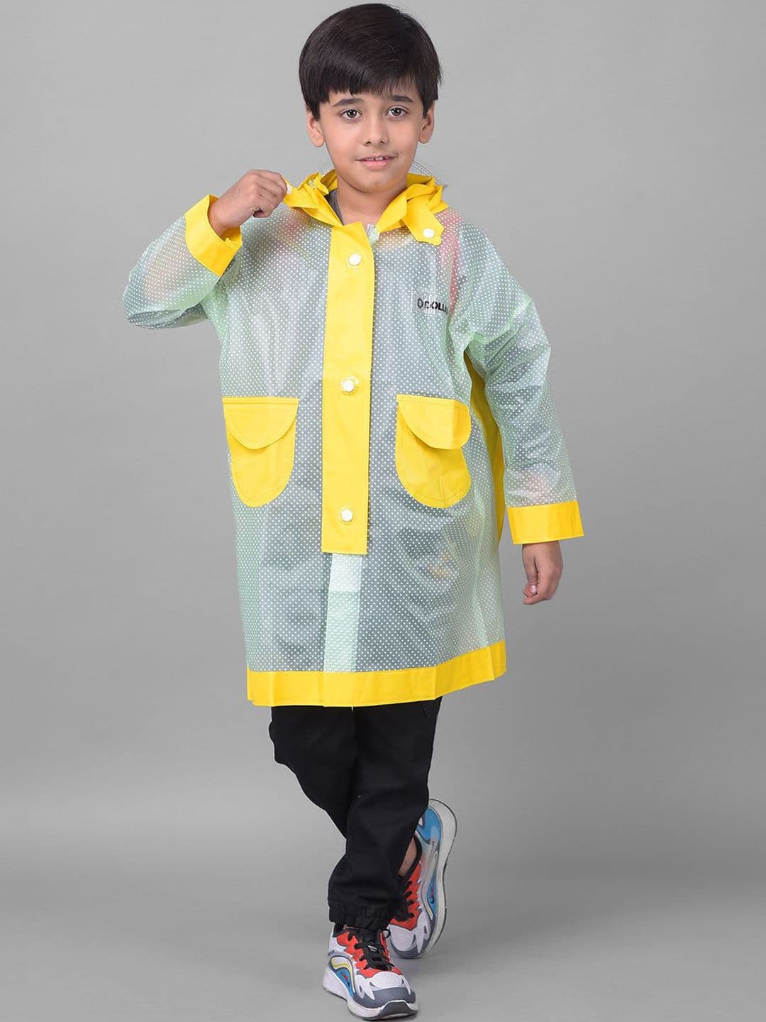 Dollar Boys Polka Dot Printed Long Rain Jacket - view 1